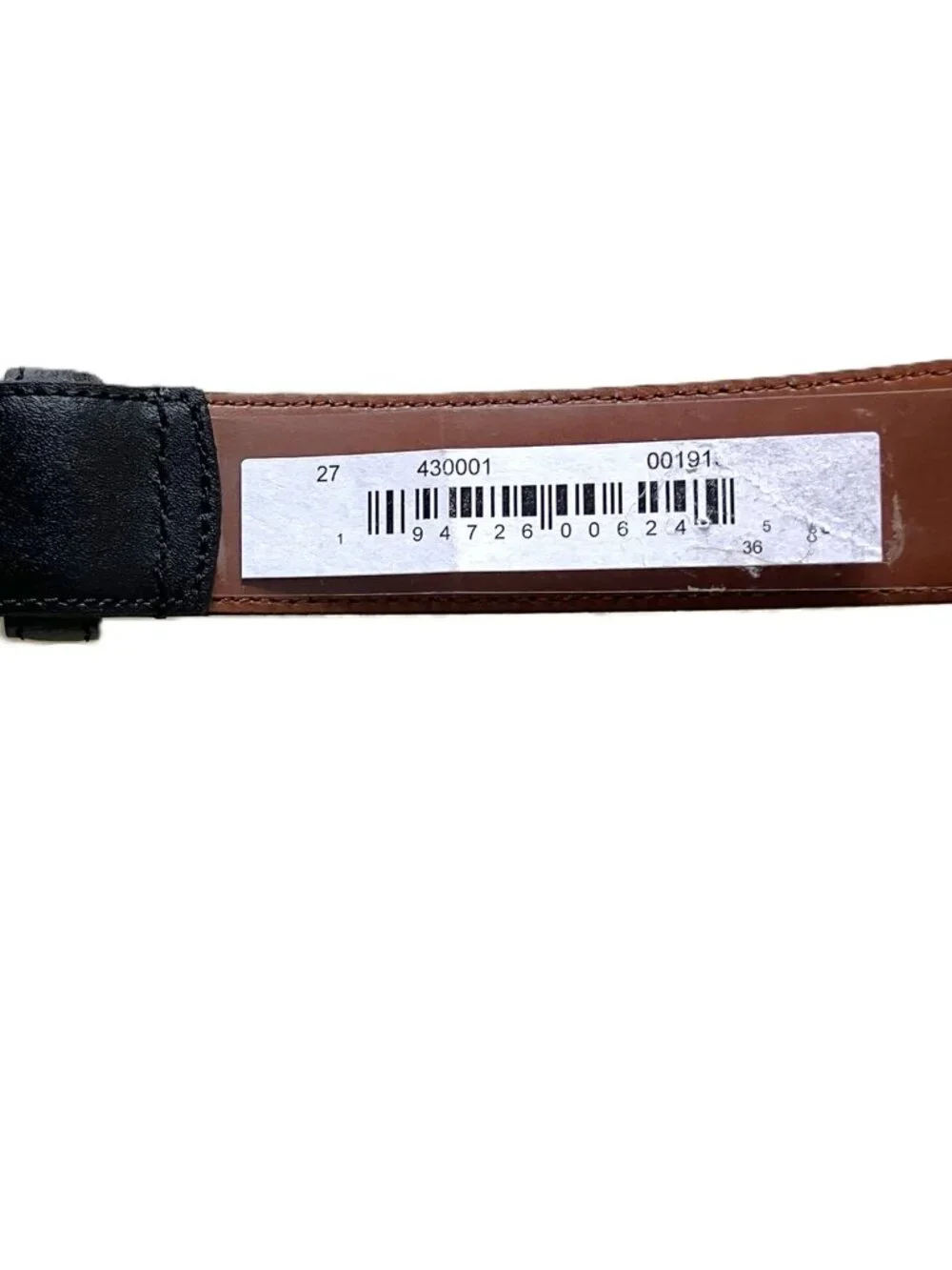 Brooks Brothers Men’s Black Leather Dress Belt Size 36 Silver Buckle USA Made